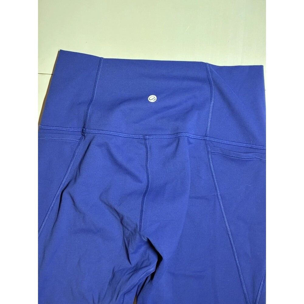 Crz yoga Leggings Sz xs royal Blue Ankle Pilates pockets athletic - Picture 9 of 13